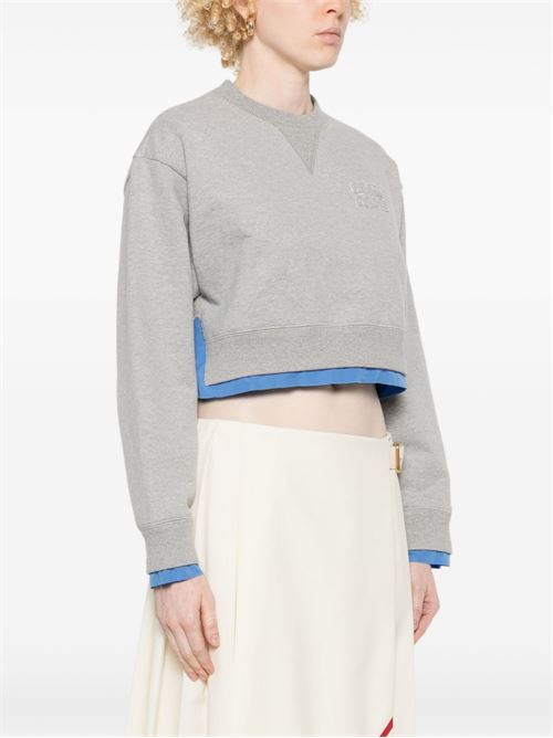 Poplin crewneck sweatshirt MIU MIU | MJL05515WIF0031